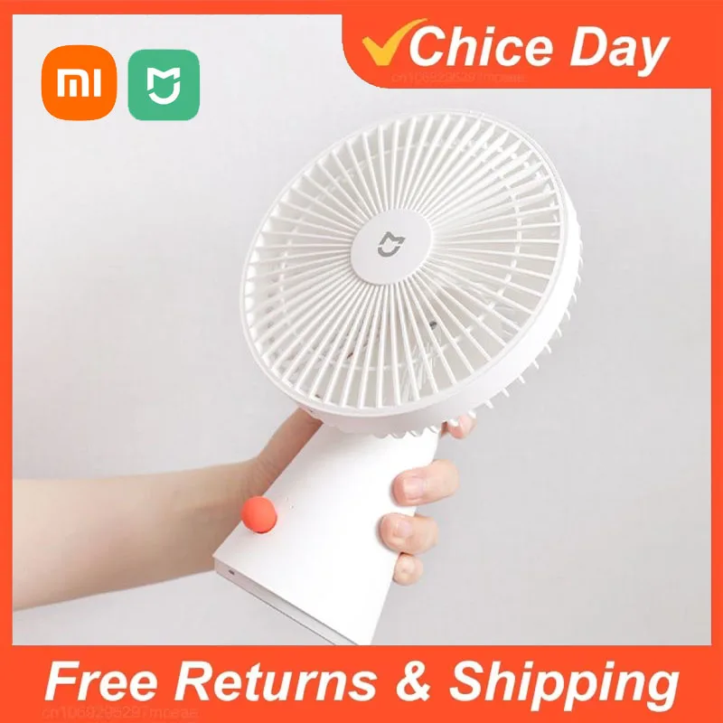 Xiaomi Mijia Portable Desk Fan, Rechargeable USB Handheld Mini Electric Fans, Student Cordless Air Cooling Small Fan, for Office
Xiaomi Mijia Portable Desk Fan, Rechargeable USB Handheld Mini Electric Fans, Student Cordless Air Cooling Small Fan, for Office