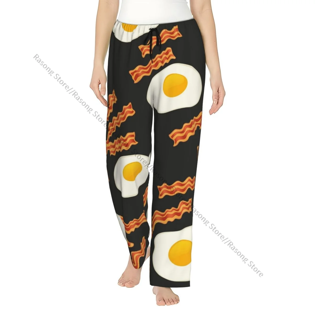 Bacon And Eggs Pajama Pants for Women Soft Sleep Pants with Elastic Waistband
Bacon And Eggs Pajama Pants for Women Soft Sleep Pants with Elastic Waistband