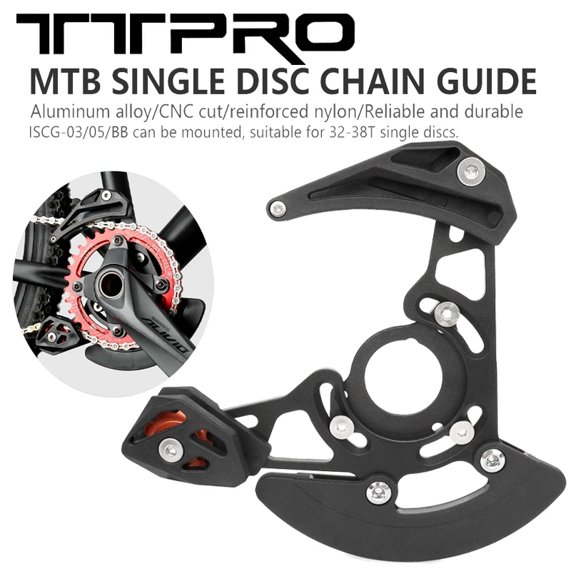 TTPRO Bicycle Chain Guide ISCG03/05 BB Single Toothed Disc 32T~38T Mountain Bicycle Chain Guide Anti-collision Protection Plate
TTPRO Bicycle Chain Guide ISCG03/05 BB Single Toothed Disc 32T~38T Mountain Bicycle Chain Guide Anti-collision Protection Plate