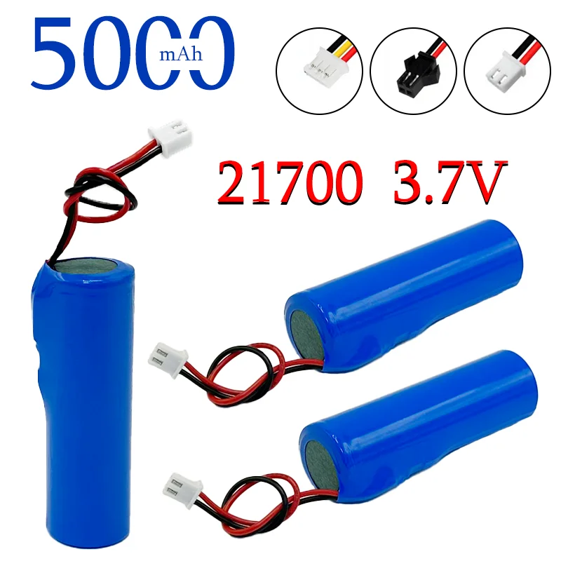 3.7V5000mAh Rechargeable Lithium Battery21700 1S1P with PCB with 2P 3P SM for fishing LED light speaker camera Bluetooth battery
3.7V5000mAh Rechargeable Lithium Battery21700 1S1P with PCB with 2P 3P SM for fishing LED light speaker camera Bluetooth battery