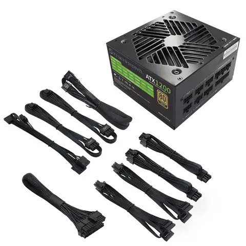 PCIE 5.0 1200W PC Power Supply Full Modular PSU For Power Source 1200W WATT Power Supply ATX PC PSU GPU Gaming Graphics