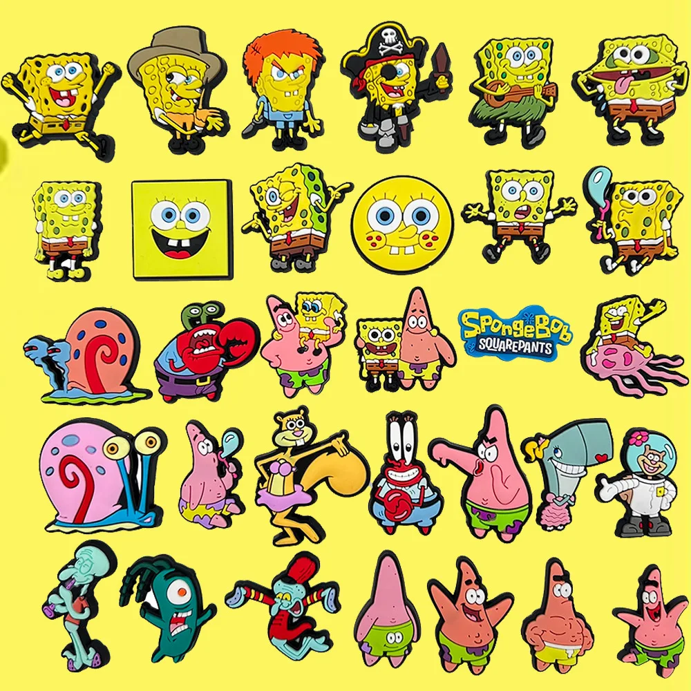 32 SpongeBob SquarePants PVC Soft Rubber Patch Decorative Buckles and Shoe Accessories Shoe Charms Accessories for Crocs Sandals
32 SpongeBob SquarePants PVC Soft Rubber Patch Decorative Buckles and Shoe Accessories Shoe Charms Accessories for Crocs Sandals