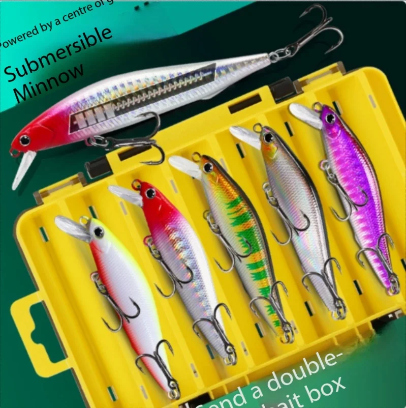 Fishing Lure Sinking Minnow Weight Transfer System Hard Bait Freshwater for Bass Trout Perch Come With Double Sided Lure Box
Fishing Lure Sinking Minnow Weight Transfer System Hard Bait Freshwater for Bass Trout Perch Come With Double Sided Lure Box