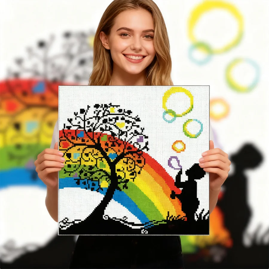 Rainbow boy 2026 New style printed Canvas DIY cross stitch kits sets arts Craft Embroidery Needlework Sewing thread painting
Rainbow boy 2026 New style printed Canvas DIY cross stitch kits sets arts Craft Embroidery Needlework Sewing thread painting
