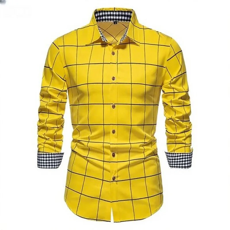 Men's Plaid Lapel Long Sleeve Shirt 2025 New 15 Color Printing Outdoor Street Business Casual Fashion Designer Clothing XS-6XL
Men's Plaid Lapel Long Sleeve Shirt 2025 New 15 Color Printing Outdoor Street Business Casual Fashion Designer Clothing XS-6XL