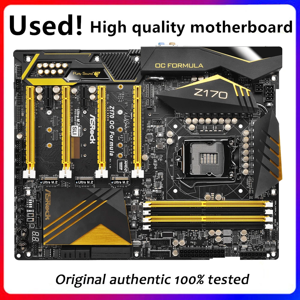 Материнская плата для настольного компьютера ASRock Z170 OC для Intel Z170 Z170M DDR4 LGA 1151 оригинальная б/у материнская плата для настольного компьютера
Материнская плата для настольного компьютера ASRock Z170 OC для Intel Z170 Z170M DDR4 LGA 1151 оригинальная б/у материнская плата для настольного компьютера