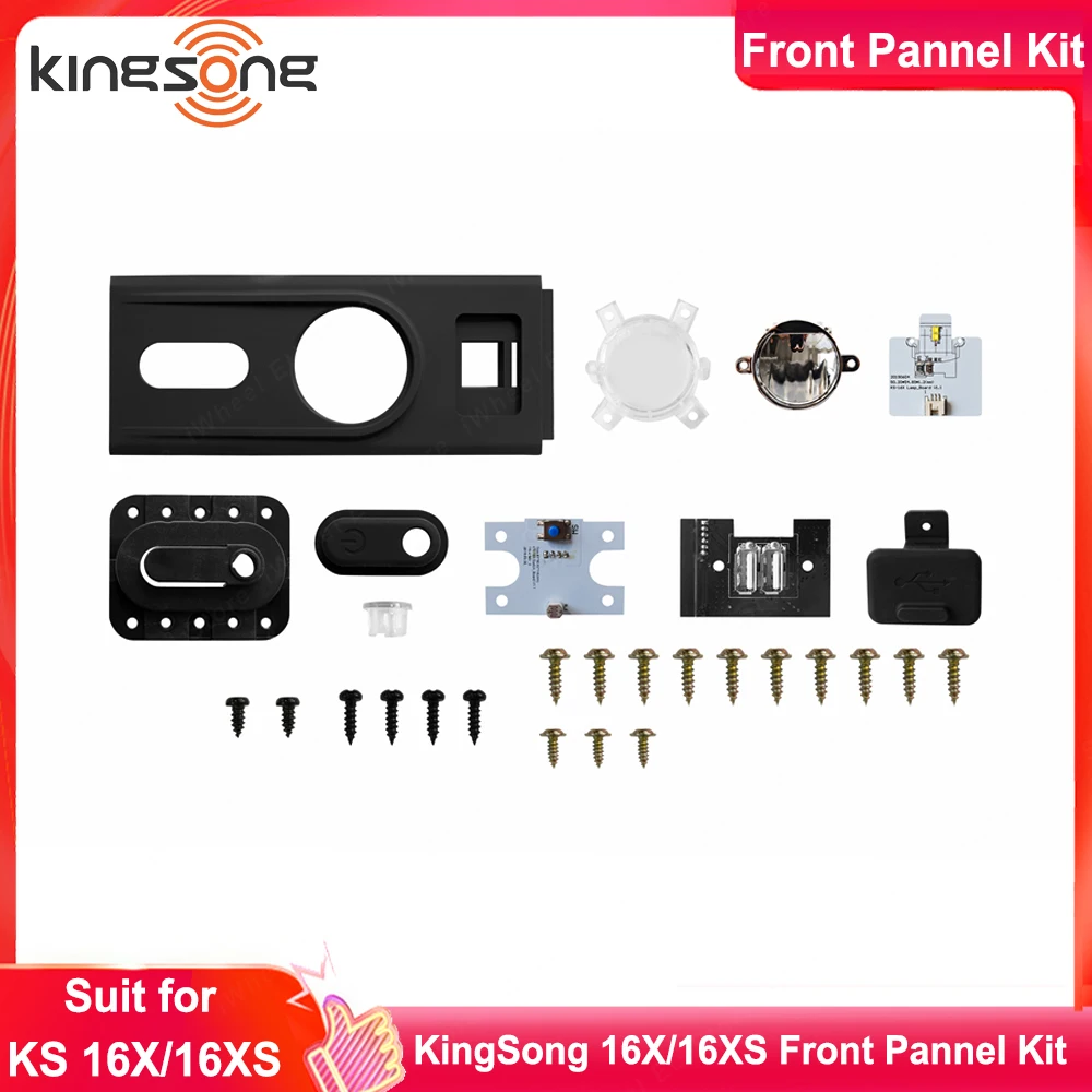 Official KingSong 16X Front Panel Set with Headlight Switch Button Cover Suit for KingSong 16XS KingSong 16X Electric Unicycle
Official KingSong 16X Front Panel Set with Headlight Switch Button Cover Suit for KingSong 16XS KingSong 16X Electric Unicycle