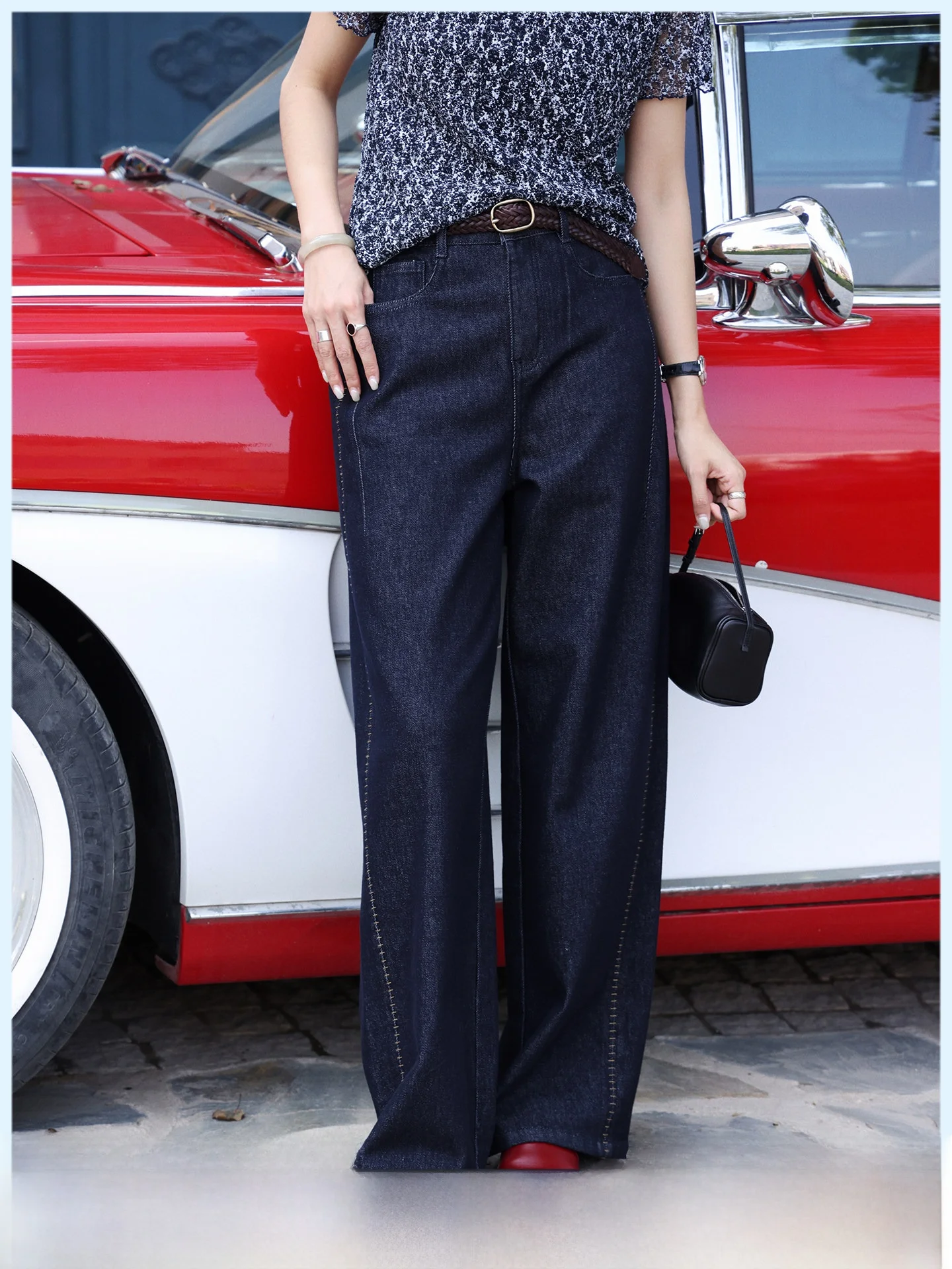 High Waist Wide Leg Denim Jeans Women's Versatile Loose Fit Slimming Straight Long Pants Summer New Style Casual Cotton Blend
High Waist Wide Leg Denim Jeans Women's Versatile Loose Fit Slimming Straight Long Pants Summer New Style Casual Cotton Blend