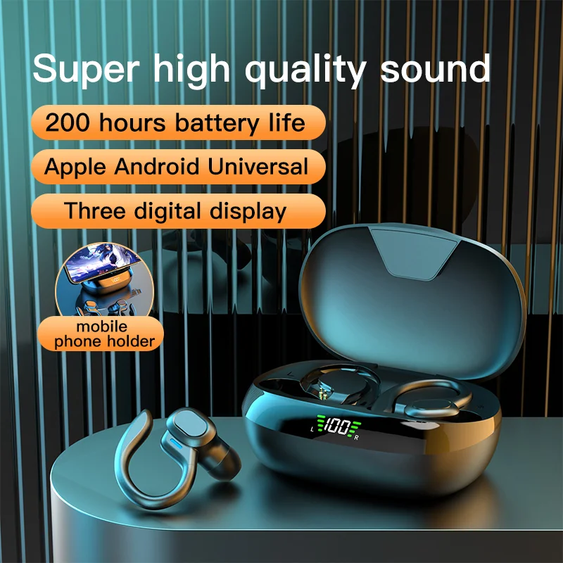 SP16 Wireless Earbuds Sports Headphones with Mic Earhooks Earphones for Sports Bluetooth Wireless EarHook 9D Hifi Stereo Sound
SP16 Wireless Earbuds Sports Headphones with Mic Earhooks Earphones for Sports Bluetooth Wireless EarHook 9D Hifi Stereo Sound