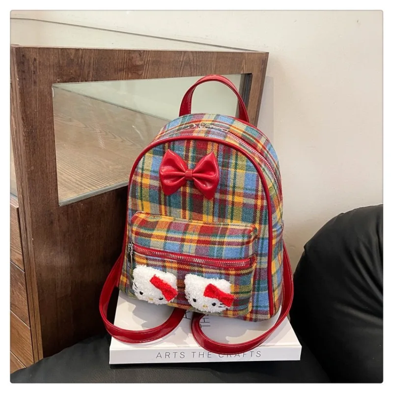 Sanrio Summer Bags for Travel Retro KT Cat Backpack Bow Cute Exquisite Mini Girl Backpack College Style
Sanrio Summer Bags for Travel Retro KT Cat Backpack Bow Cute Exquisite Mini Girl Backpack College Style