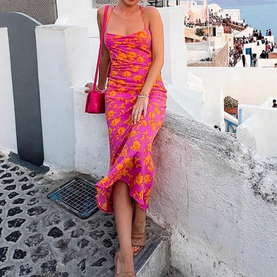 【New style】European and American - exclusively for niche design style elegant dress summer new women's long dress
【New style】European and American - exclusively for niche design style elegant dress summer new women's long dress