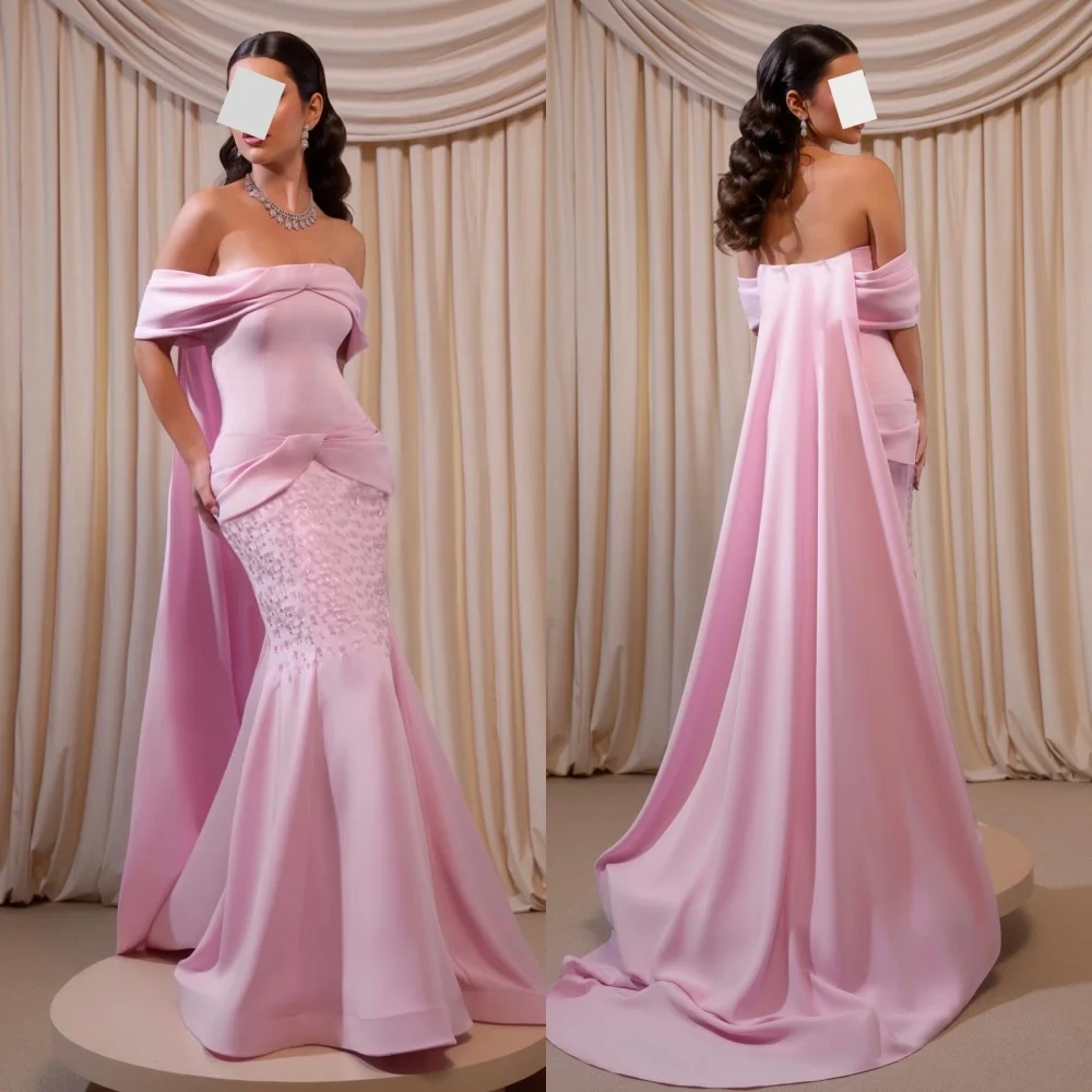 Customized Jersey Pleat Glitter Temperament Mermaid Off the Shoulder Floor-length Bespoke Occasion Woman Elegant Party Wedding
Customized Jersey Pleat Glitter Temperament Mermaid Off the Shoulder Floor-length Bespoke Occasion Woman Elegant Party Wedding