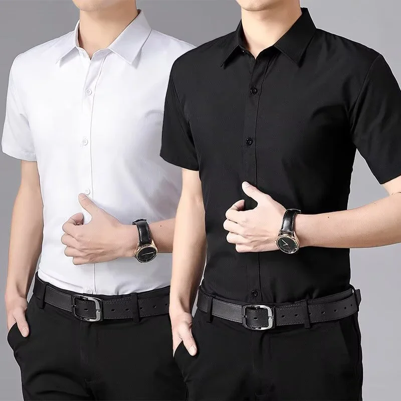 Men's Slim High Quality Social Business Shirt White Shirt Wrinkle Resistant Men's Shirt Short Sleeve Dress Shirt 5XL Large Size
Men's Slim High Quality Social Business Shirt White Shirt Wrinkle Resistant Men's Shirt Short Sleeve Dress Shirt 5XL Large Size