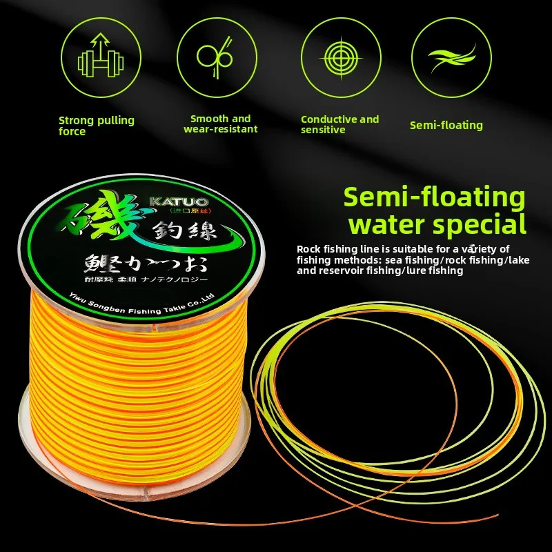 500M Unfade Nylon Fishing Line, High Strength Wear Resistant Soft Smooth Rock Fishing Line Freshwater Saltwater Angling Tackle,
500M Unfade Nylon Fishing Line, High Strength Wear Resistant Soft Smooth Rock Fishing Line Freshwater Saltwater Angling Tackle,