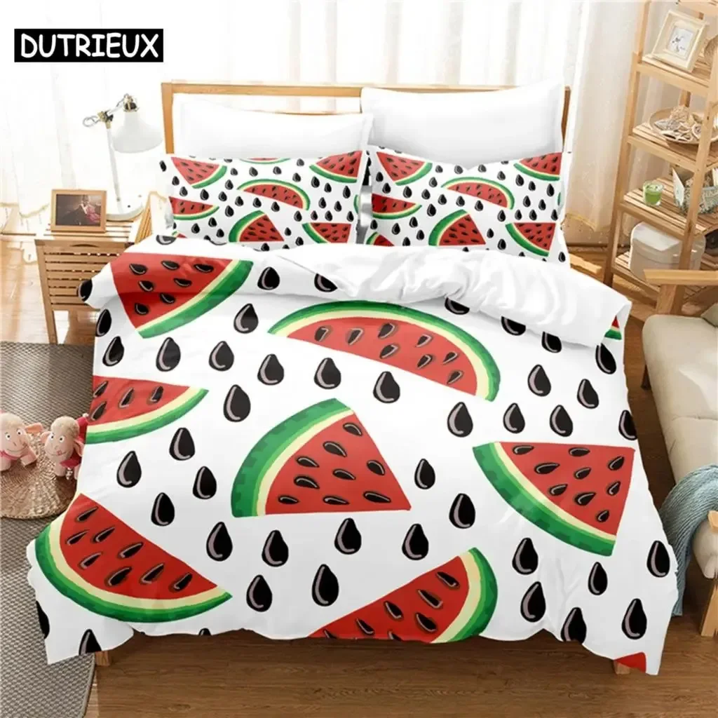 Watermelon Bedding Set Duvet Cover Set 3d Bedding Digital Printing Bed Linen Queen Size Bedding Set Fashion Design
Watermelon Bedding Set Duvet Cover Set 3d Bedding Digital Printing Bed Linen Queen Size Bedding Set Fashion Design