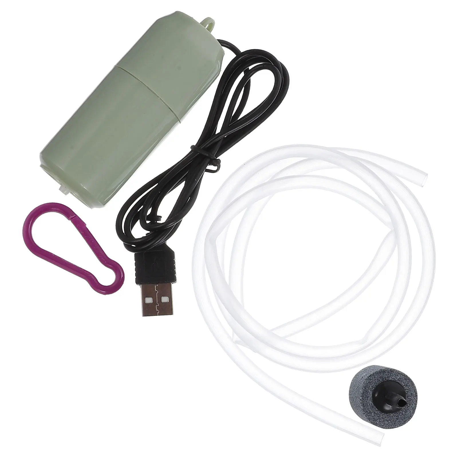 1 set Small USB Oxygen Pump for Aquarium 0.1L Mini Air Bubbler Fish Tank Accessory Green Random Hook Portable Home Garden Use
1 set Small USB Oxygen Pump for Aquarium 0.1L Mini Air Bubbler Fish Tank Accessory Green Random Hook Portable Home Garden Use