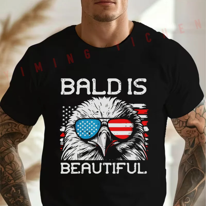 Men's Black Motorcycle 4Th Of July Eagle Bald Beautiful USA American Cotton T-Shirt Men's Summer Casual O-neck Short Sleeve Tees
Men's Black Motorcycle 4Th Of July Eagle Bald Beautiful USA American Cotton T-Shirt Men's Summer Casual O-neck Short Sleeve Tees