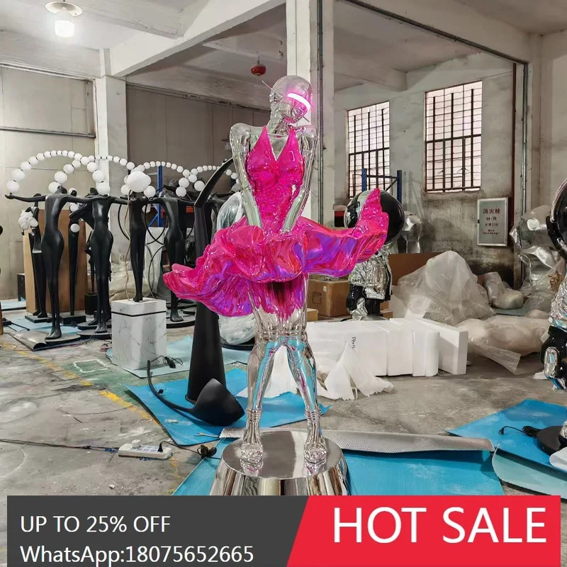 MJY Nightclub Large Ornament Trendy Mechanical Girl Sculpture Bar Floor Standing
MJY Nightclub Large Ornament Trendy Mechanical Girl Sculpture Bar Floor Standing