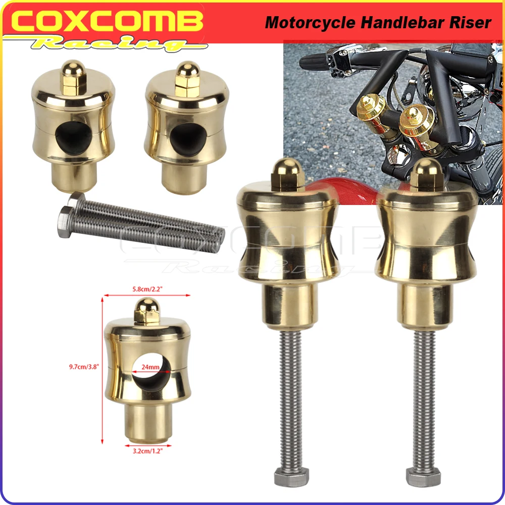 Universal Motorcycle 1" 25mm Handlebar Riser Columnar Brass Handle Bars Clamp For Harley Dyna Custom Chopper Bobber Honda Suzuki
Universal Motorcycle 1" 25mm Handlebar Riser Columnar Brass Handle Bars Clamp For Harley Dyna Custom Chopper Bobber Honda Suzuki