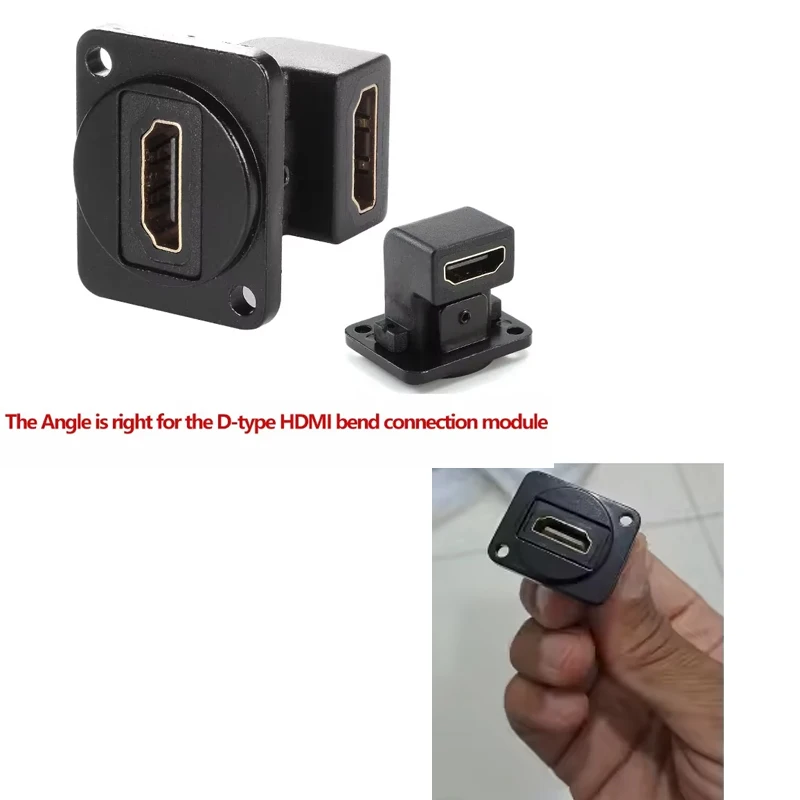 D-type Multifunctional Data Module 86 Panel audio video socket 90 degree L-shaped HDMI High-Definition Female Dual Docking Modu
D-type Multifunctional Data Module 86 Panel audio video socket 90 degree L-shaped HDMI High-Definition Female Dual Docking Modu
