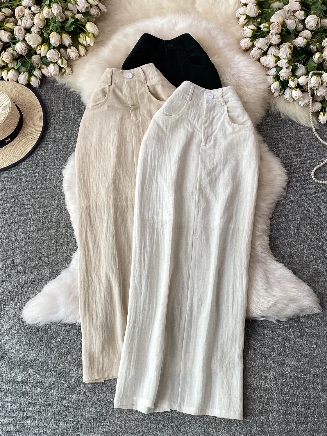 Elegant High Waist Midi Skirt for Women Commute Fashion Korean Drama Main Character Style Summer 2026 Asymmetrical Back Split
Elegant High Waist Midi Skirt for Women Commute Fashion Korean Drama Main Character Style Summer 2026 Asymmetrical Back Split