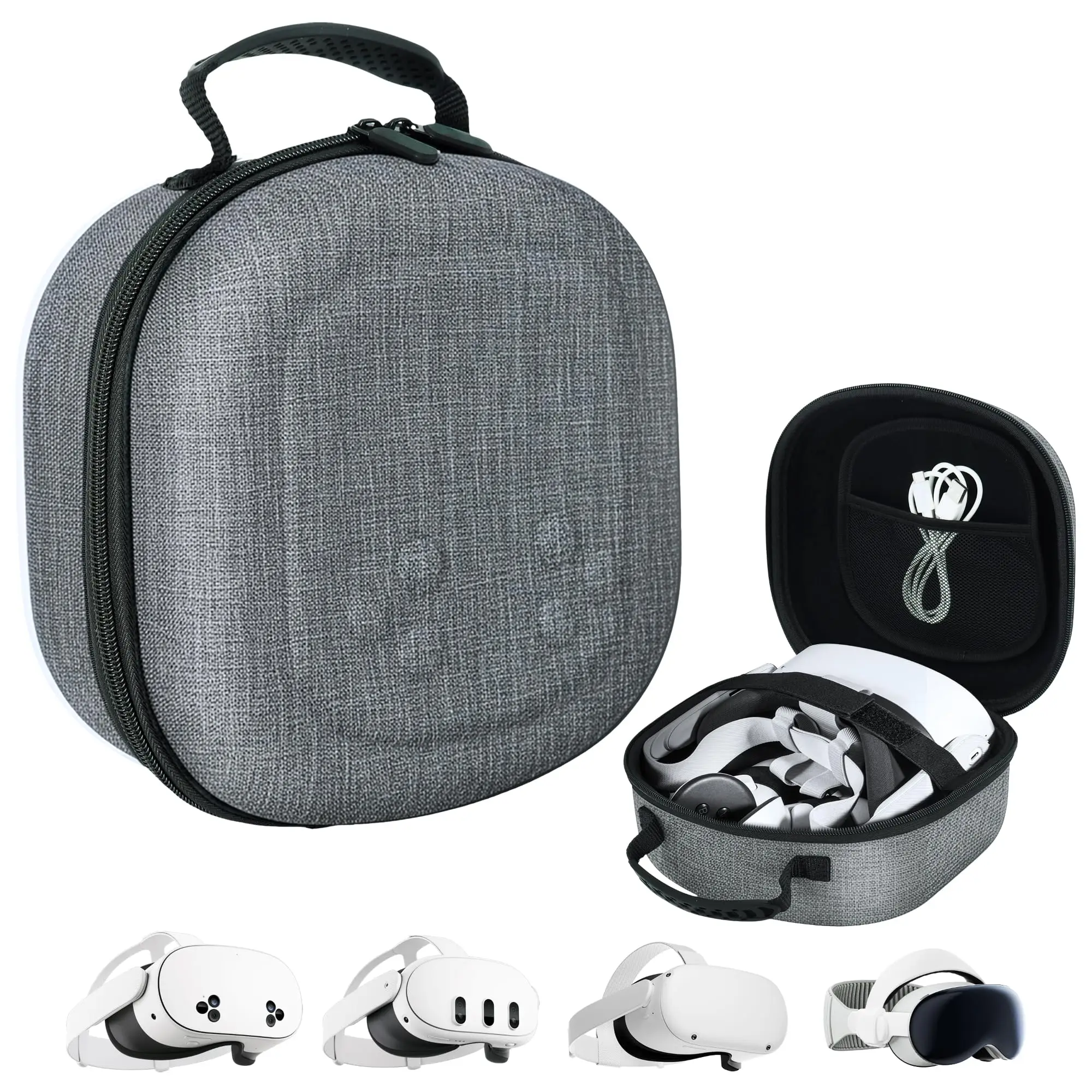 Hard Carrying Case Compatible with for Meta Quest 3S/Quest 3/Quest 2, Portable VR Gaming Headset and Touch Controllers Case
Hard Carrying Case Compatible with for Meta Quest 3S/Quest 3/Quest 2, Portable VR Gaming Headset and Touch Controllers Case