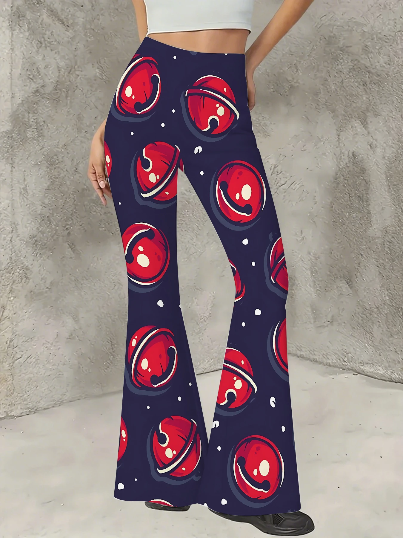 Women's Print Flare Pants Casual High Waist Knit Bell Bottom Trousers Boho
Women's Print Flare Pants Casual High Waist Knit Bell Bottom Trousers Boho