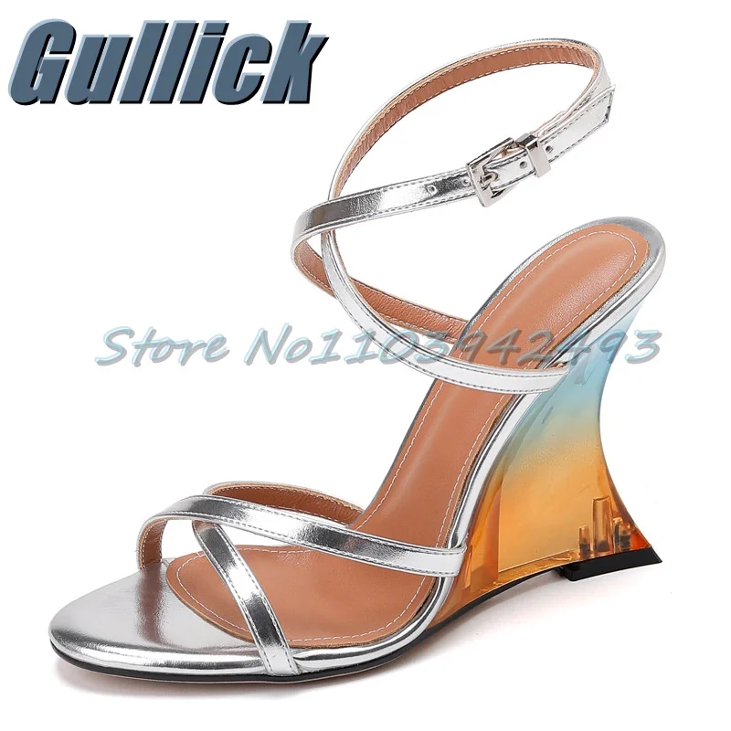 Roman Cross Strap Heeled Sandals Open Toe Heels Wedges Mixed Color Bucke Strap Shoes Shallow Summer Sandalias De Mujer Zapatos
Roman Cross Strap Heeled Sandals Open Toe Heels Wedges Mixed Color Bucke Strap Shoes Shallow Summer Sandalias De Mujer Zapatos