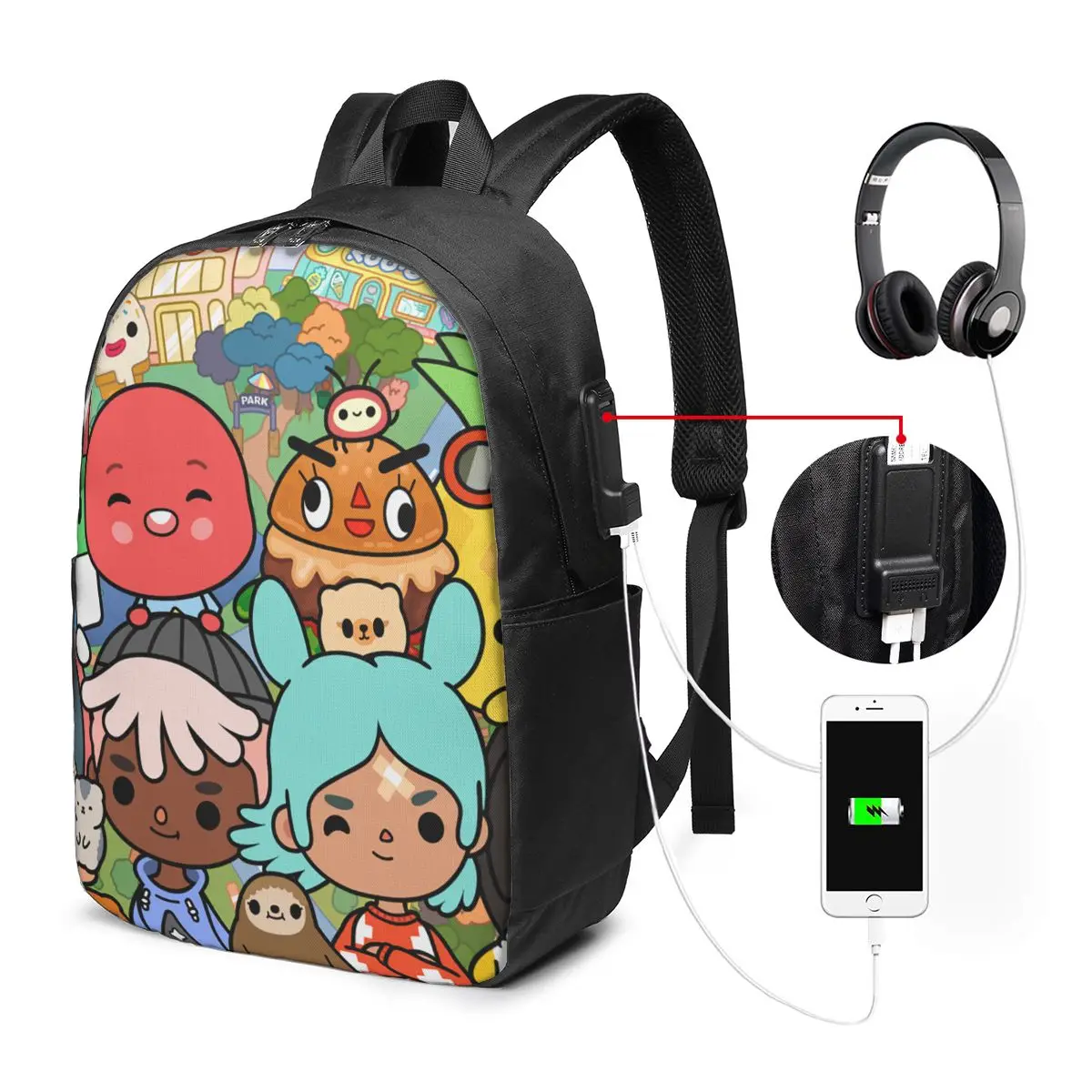 Toca Life Box Toca Boca Cute Game Backpack Travel Notebook Bag Computer College Student School Bag Laptop Shoulder Bags
Toca Life Box Toca Boca Cute Game Backpack Travel Notebook Bag Computer College Student School Bag Laptop Shoulder Bags