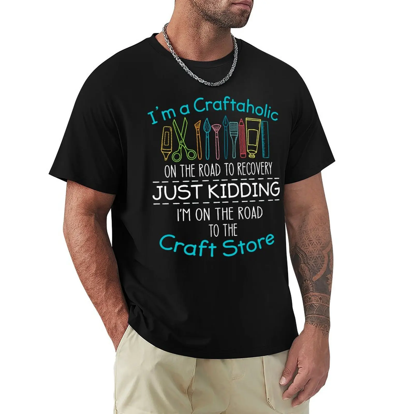 I'm A Craftaholic - Scrapbooker Paper Crafting Arts T-Shirt Big and Tall Gym T-Shirt
I'm A Craftaholic - Scrapbooker Paper Crafting Arts T-Shirt Big and Tall Gym T-Shirt