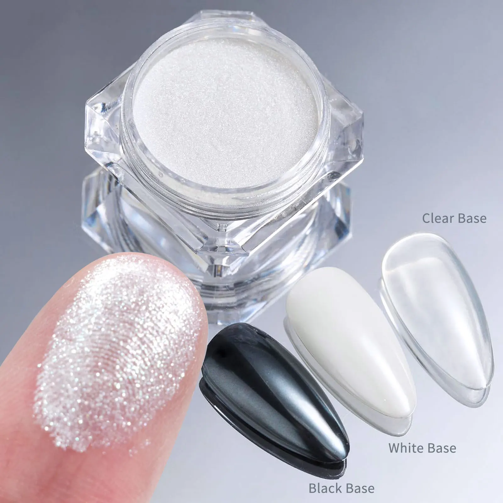 Glitter Nail Powder Pigment Pearl White Rubbing on Nail Art Glitter Dust Chrome Aurora Blue Manicure Holographic Decorations
Glitter Nail Powder Pigment Pearl White Rubbing on Nail Art Glitter Dust Chrome Aurora Blue Manicure Holographic Decorations