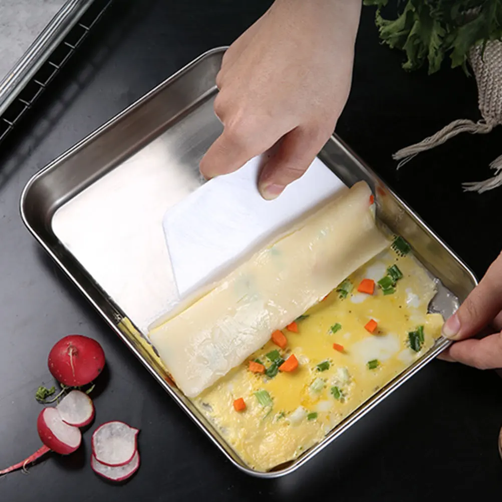 Stainless Steel Steamed Rice Roll Pan Rectangular Baking Tray Large Capacity Kitchen Tool Flan Dishes Oven Trays Cooling Jelly
Stainless Steel Steamed Rice Roll Pan Rectangular Baking Tray Large Capacity Kitchen Tool Flan Dishes Oven Trays Cooling Jelly