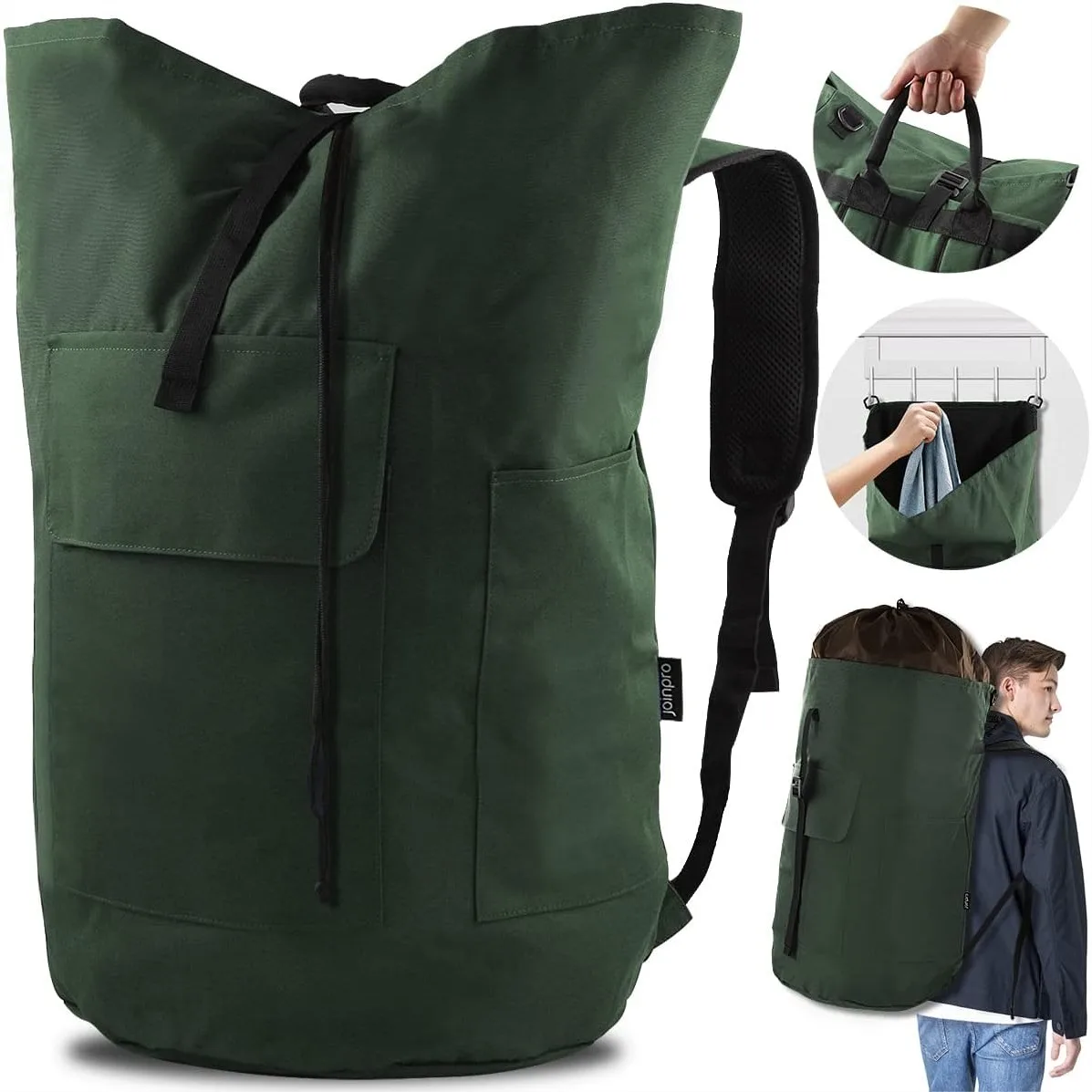 Extra Large 125L Laundry Backpack for College Dorm, Heavy Duty with Padded Straps
Extra Large 125L Laundry Backpack for College Dorm, Heavy Duty with Padded Straps