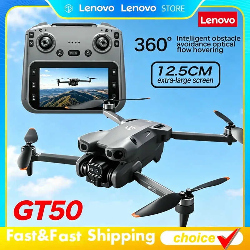 Lenovo GT50 Drone Obstacle Avoidance HD Aerial Photography Brushless Quadcopter with Large Screen Remote Control Toy Aircraft
Lenovo GT50 Drone Obstacle Avoidance HD Aerial Photography Brushless Quadcopter with Large Screen Remote Control Toy Aircraft