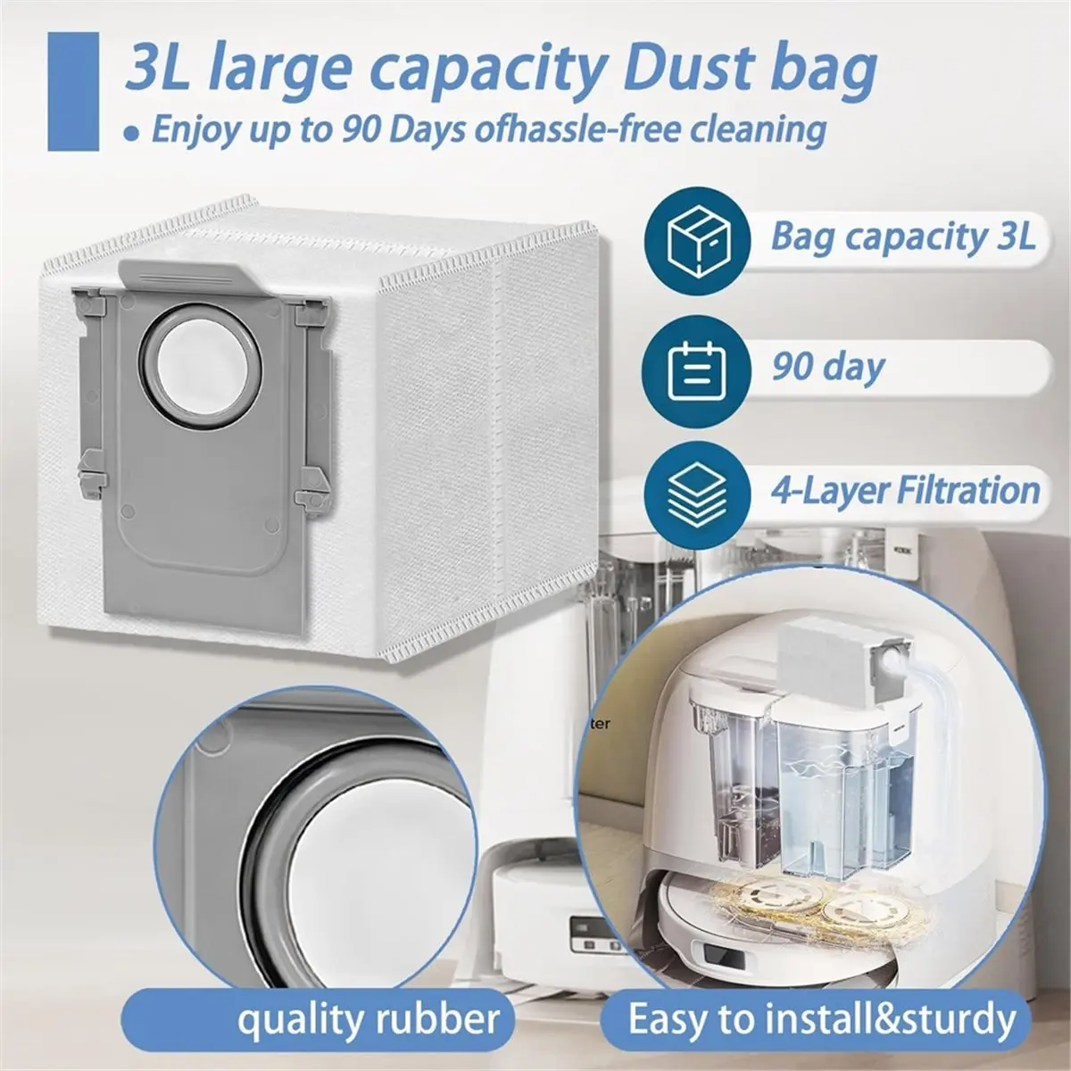 (A61K) For Roborock Qrevo Curv 2 Flow Robot Vacuum Cleaner Accessories Dust Bag Main Side Brush Filter Mop Cloths Spare Parts
(A61K) For Roborock Qrevo Curv 2 Flow Robot Vacuum Cleaner Accessories Dust Bag Main Side Brush Filter Mop Cloths Spare Parts