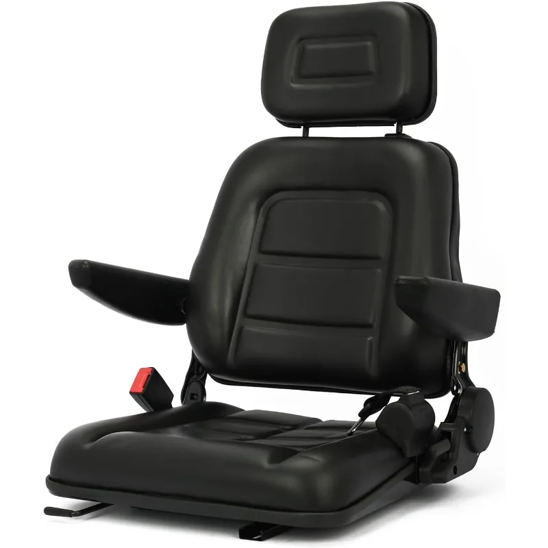 Universal Tractor Seat with Headrest Safety Belt Armrests Adjustable Backrest for Lawn Mower Riding Forklift Garden Tractor
Universal Tractor Seat with Headrest Safety Belt Armrests Adjustable Backrest for Lawn Mower Riding Forklift Garden Tractor