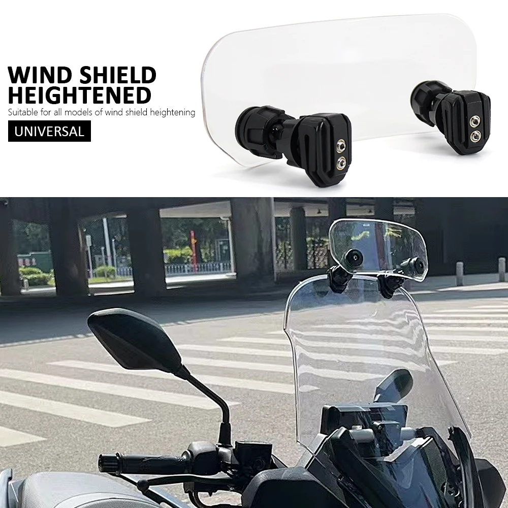 Universal Motorcycle Adjustable Wind Screen Windshield Spoiler Air Deflector For Honda BMW For KAWASAKI For YAMAHA For KYMCO
Universal Motorcycle Adjustable Wind Screen Windshield Spoiler Air Deflector For Honda BMW For KAWASAKI For YAMAHA For KYMCO
