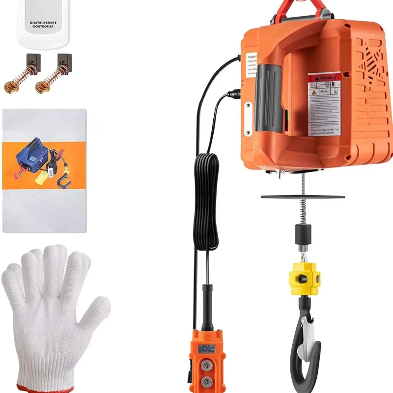 500KG Electric Hoist Portable Electric Hand Winch Traction Block Electric Steel Wire Rope Lifting Hoist Towing Rope 220V/110V
500KG Electric Hoist Portable Electric Hand Winch Traction Block Electric Steel Wire Rope Lifting Hoist Towing Rope 220V/110V