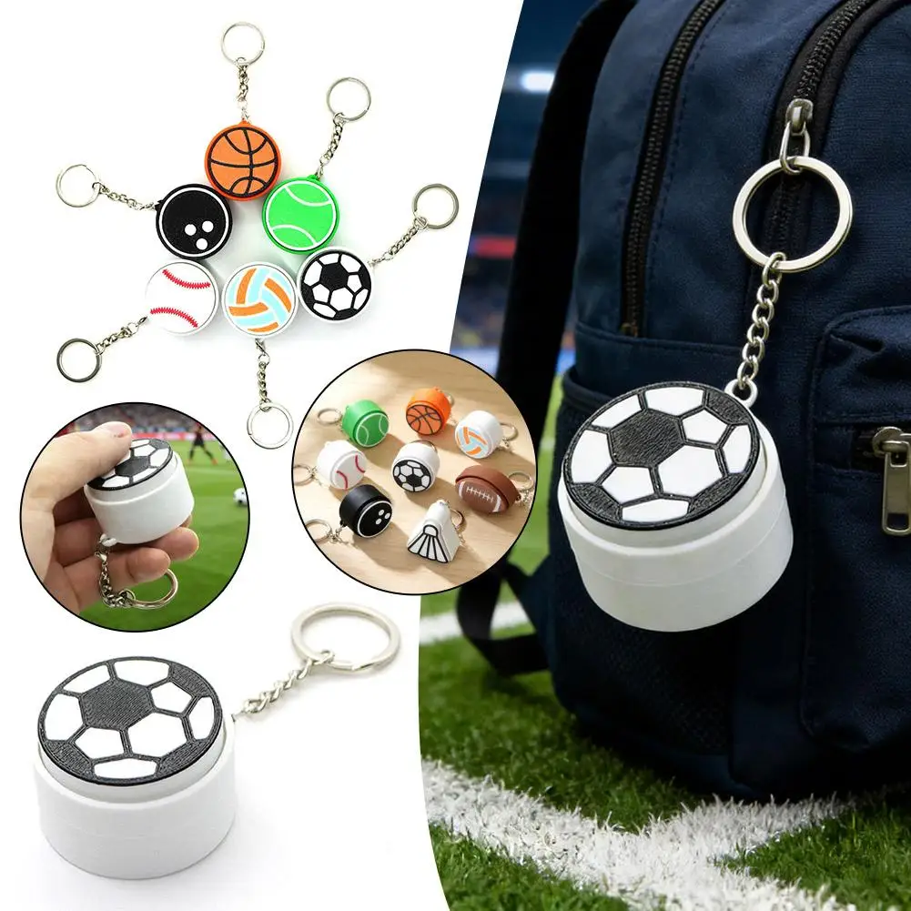 3D Printed Sports Balls Keychain Ornaments Creative Clicker Button Decompression Keychain Hanging Bag Basketball Baseball Decor
3D Printed Sports Balls Keychain Ornaments Creative Clicker Button Decompression Keychain Hanging Bag Basketball Baseball Decor
