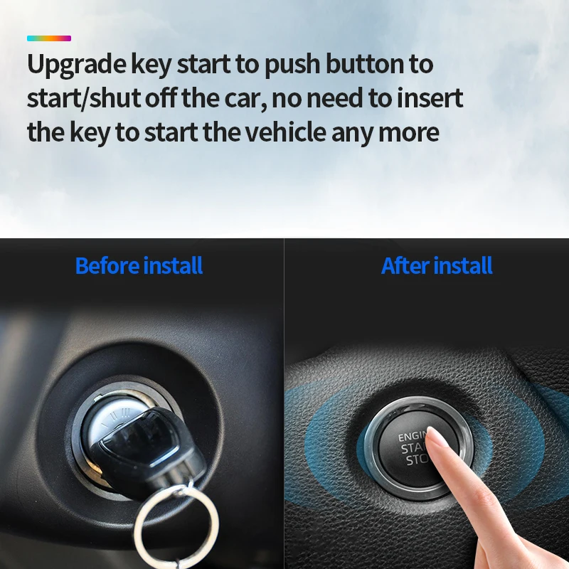 CANBUS Push Button Start Kit for Toyota Fortuner 2016- 2020 Plug and Play Keyless Entry Remote Start
CANBUS Push Button Start Kit for Toyota Fortuner 2016- 2020 Plug and Play Keyless Entry Remote Start