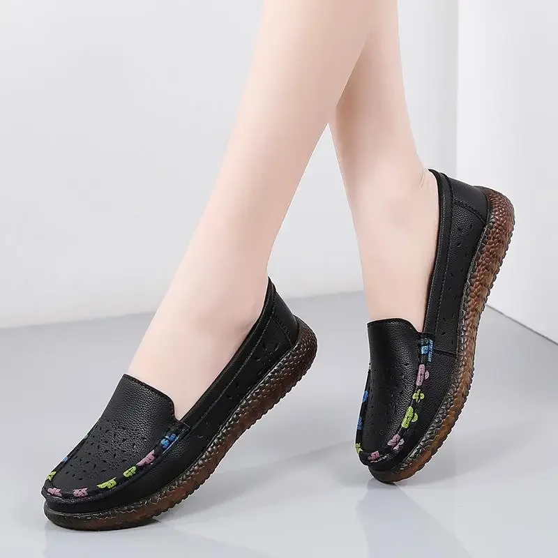 2024 New Summer Flat Pumps Women's Soft Bottom Women's Genuine Leather Shoes Spring Leather Shoes round Toe
2024 New Summer Flat Pumps Women's Soft Bottom Women's Genuine Leather Shoes Spring Leather Shoes round Toe