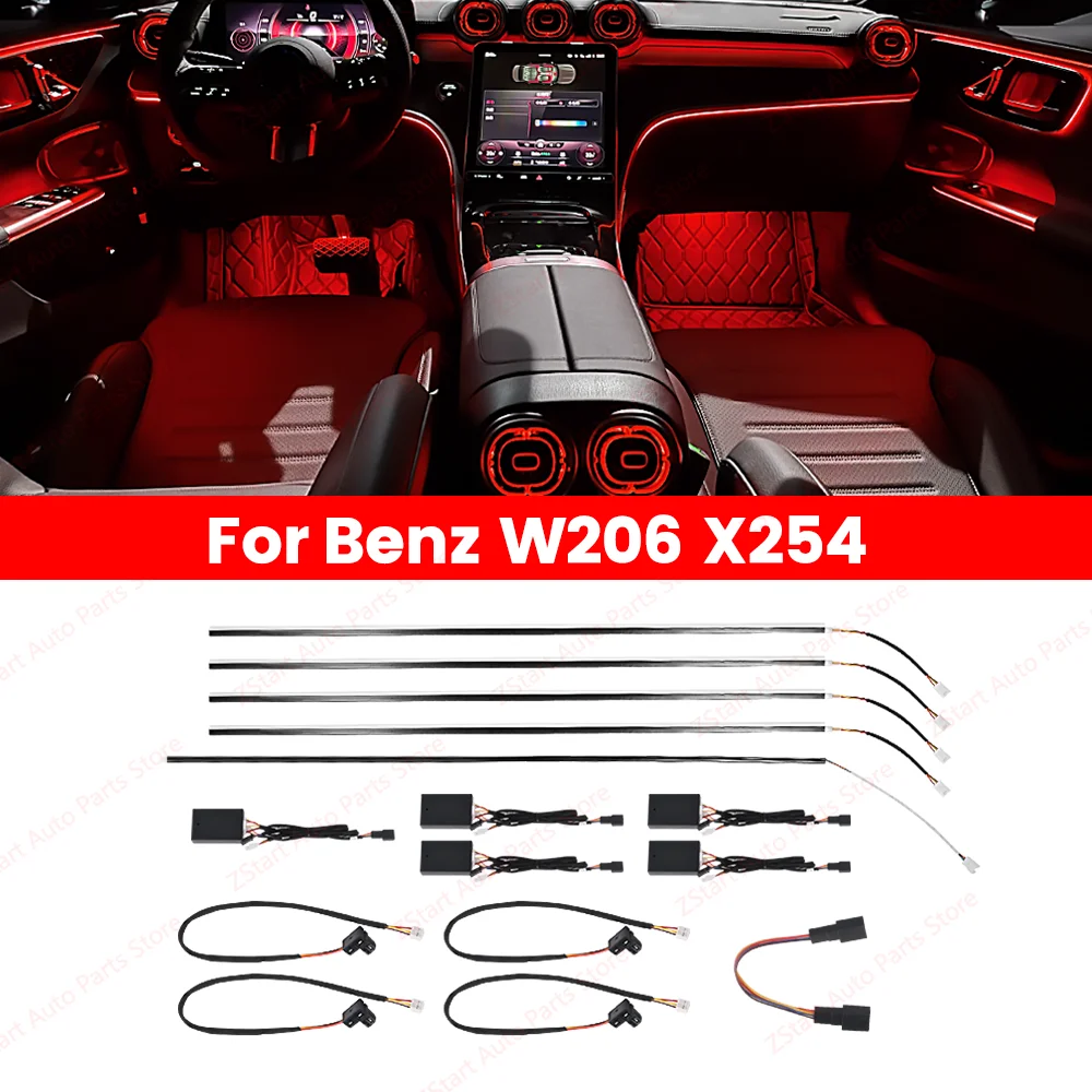 64 Colors Car Active Ambient Light For Mercedes Benz W206 GLC X254 C-Class Car LED Decorative Light Original Screen Control
64 Colors Car Active Ambient Light For Mercedes Benz W206 GLC X254 C-Class Car LED Decorative Light Original Screen Control