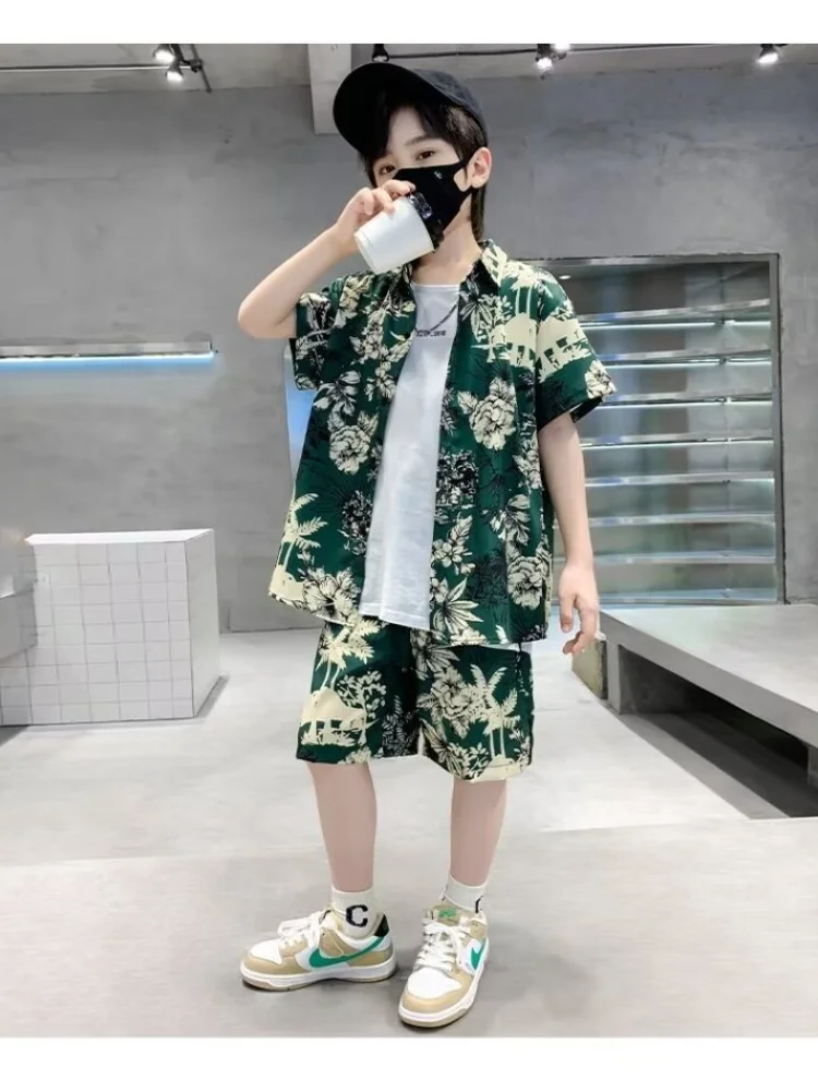 Beach Style Baby Boys Outfit Set Children's Print Clothing Sets 2024 Summer New Shirt + Shorts Clothes Kids Outfit Suit Clothes
Beach Style Baby Boys Outfit Set Children's Print Clothing Sets 2024 Summer New Shirt + Shorts Clothes Kids Outfit Suit Clothes