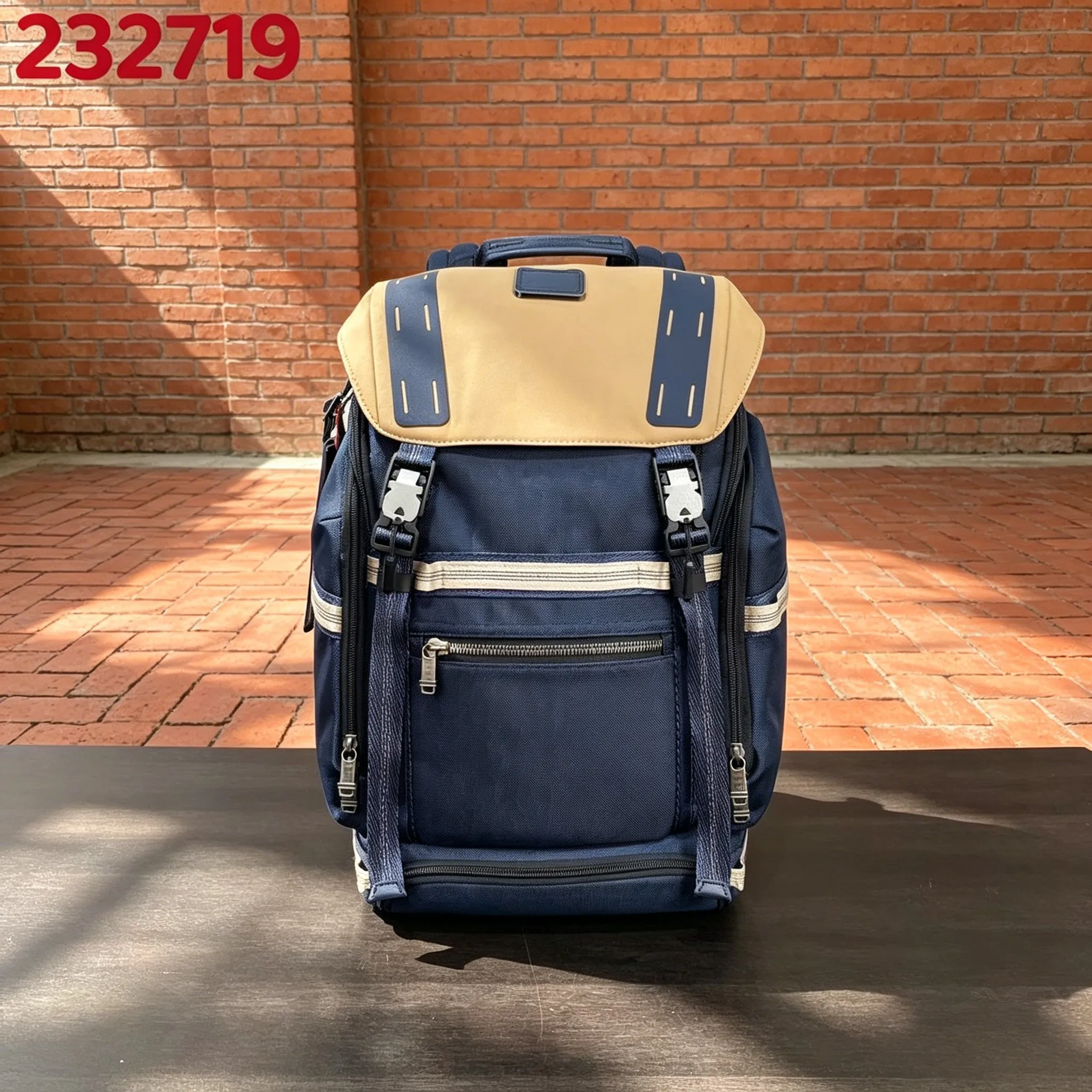 Men Navy Ballistic Nylon Roll Top Backpack, Leather Trim Laptop Daypack for Business & Weekend Travel 232719
Men Navy Ballistic Nylon Roll Top Backpack, Leather Trim Laptop Daypack for Business & Weekend Travel 232719