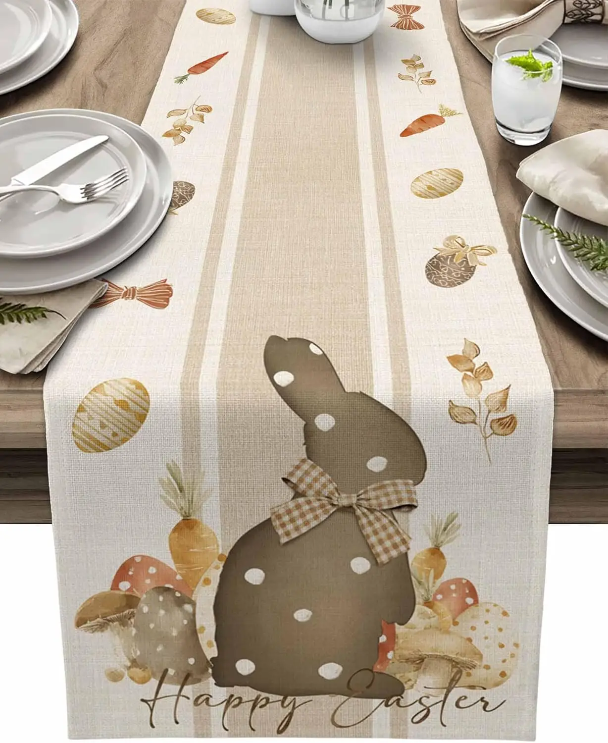 Пасхальный кролик, яйца в горошек, льняная дорожка для стола, декор для праздничной вечеринки, моющаяся кухонная дорожка для обеденного стола, пасхальные украшения
Пасхальный кролик, яйца в горошек, льняная дорожка для стола, декор для праздничной вечеринки, моющаяся кухонная дорожка для обеденного стола, пасхальные украшения