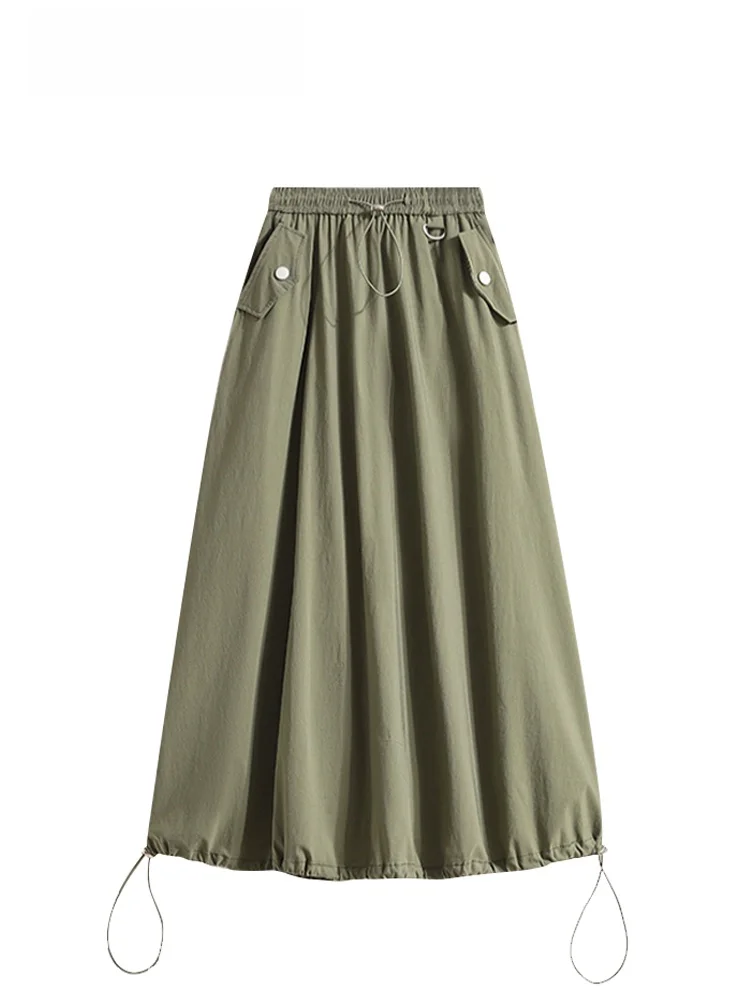 CaraCLUB plus Size Casual Versatile Drawstring Workwear Skirt Women's 2026 New Summer High Waist Slimming Skirt
CaraCLUB plus Size Casual Versatile Drawstring Workwear Skirt Women's 2026 New Summer High Waist Slimming Skirt