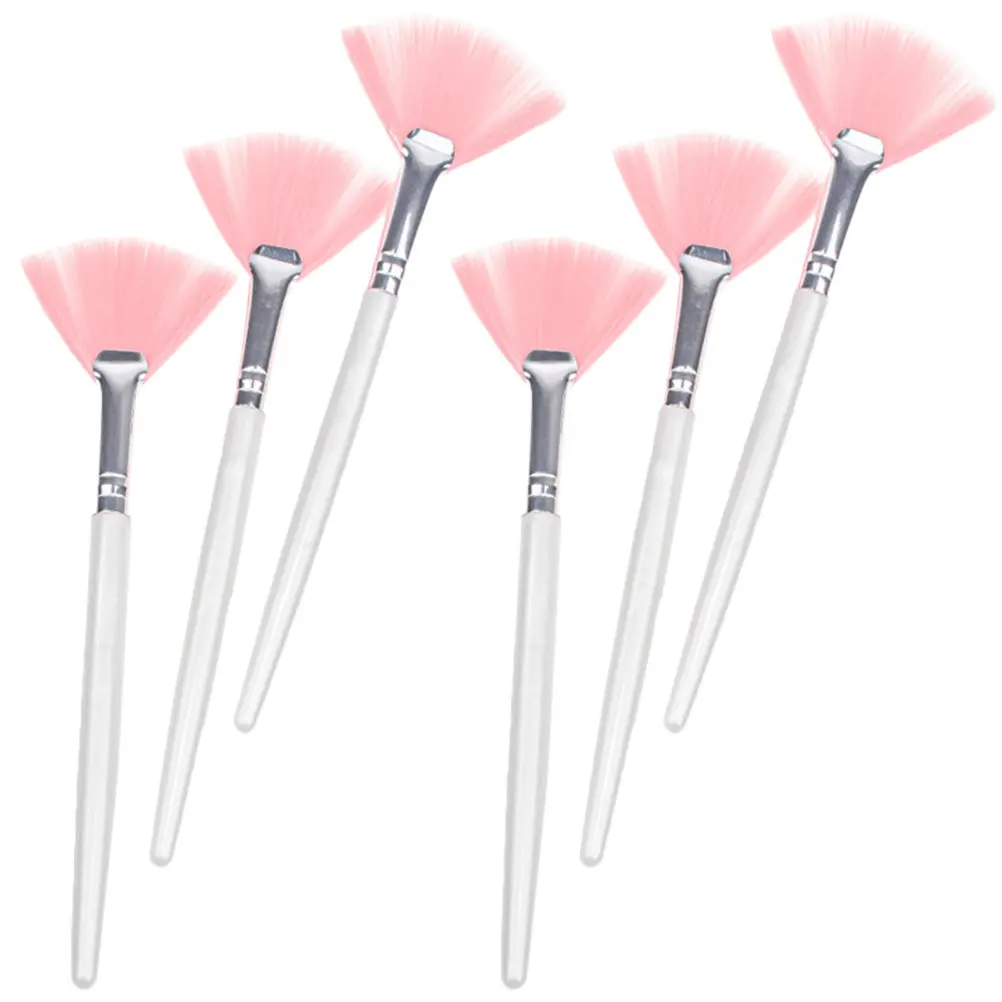 6Pcs Fan Makeup Brushes Soft Hair Facial Powder Foundation Brush Set Long Handle Highlighter Contour Blending Face Makeup
6Pcs Fan Makeup Brushes Soft Hair Facial Powder Foundation Brush Set Long Handle Highlighter Contour Blending Face Makeup