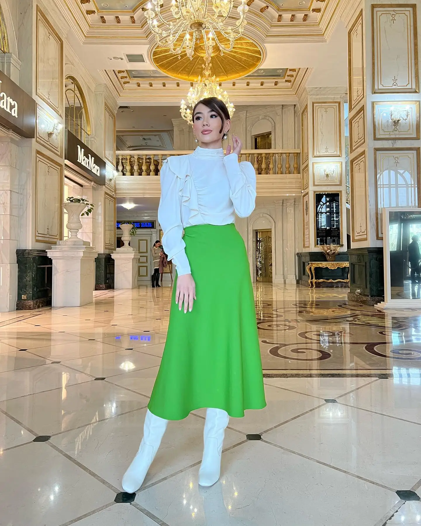 Customized Temperament Jersey Ruffles Evening Dresses Delicate Long Sleeves High Collar Prom Dress Custom Size Celebrity Gowns
Customized Temperament Jersey Ruffles Evening Dresses Delicate Long Sleeves High Collar Prom Dress Custom Size Celebrity Gowns