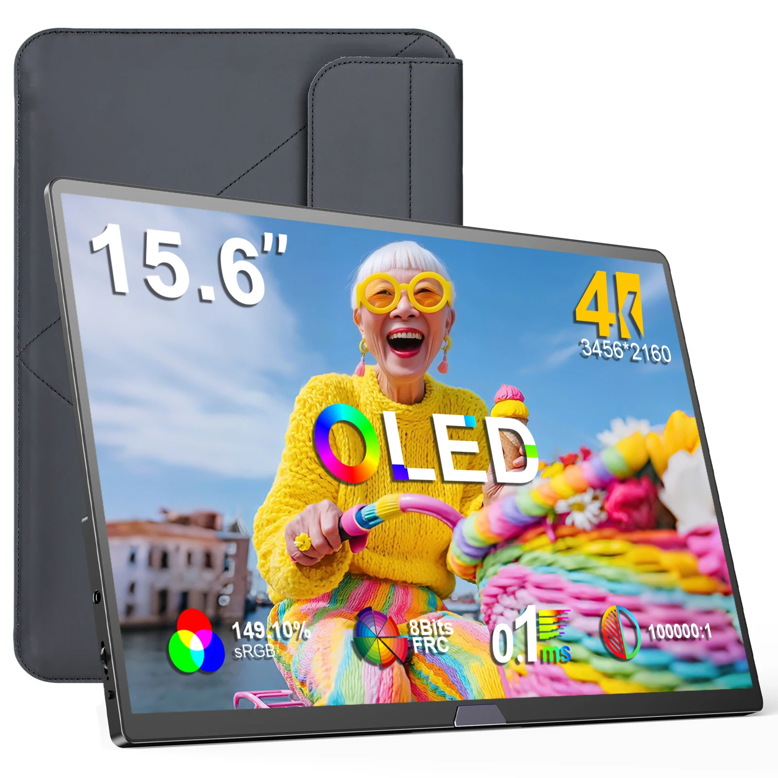 ВЕРХАЛЬНЫЙ OLED-портативный монитор Второй экран 15,6 дюйма 4K 149% DCI-P3 100000:1 USB C Внешний дисплей для ноутбуков Игровые консоли
ВЕРХАЛЬНЫЙ OLED-портативный монитор Второй экран 15,6 дюйма 4K 149% DCI-P3 100000:1 USB C Внешний дисплей для ноутбуков Игровые консоли