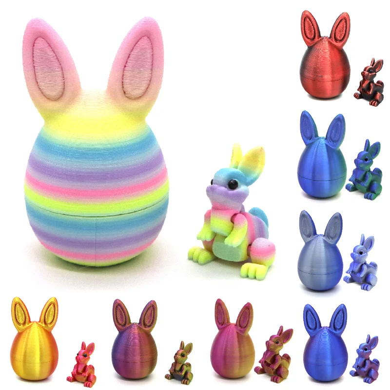 5cm 3D Printed Easter Bunny Egg Set Bunny Eggs with Bunny Inside Gift Ideas Family Fun Easter Surprise Home Desk Decor
5cm 3D Printed Easter Bunny Egg Set Bunny Eggs with Bunny Inside Gift Ideas Family Fun Easter Surprise Home Desk Decor